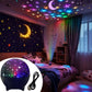 🌌 50% RABATT – Galaxy projector nattlys – dynamisk lydsynkronisering – utskiftbare temaer – USB – kompakt – for magisk stemning