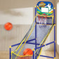 🏀50% RABATT – Basketballkurv med ballretur – smart rampe – baller ruller rett tilbake – glatte kanter – stabil – for barns utvikling