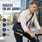 💼 50% RABATT – Menns allsidig veske med 5+ lommer – romslig – vannavstøtende – justerbar rem – for pendling, reise og fritid