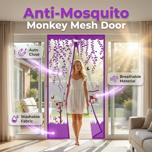 🛡️ 50% RABATT – Miljøvennlig myggnetting – magnetlukking – holdbar – håndfri – skånsom mot dyr – naturlig ventilasjon – ingen giftstoffer