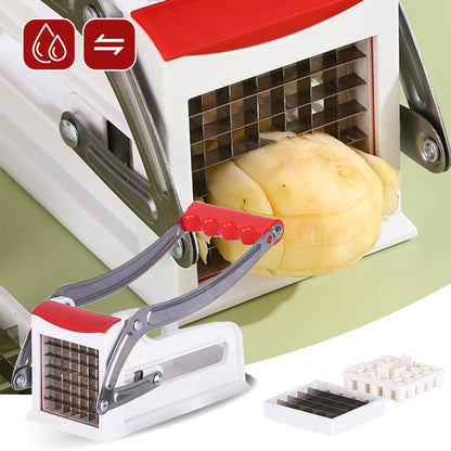 🥔 50% RABATT – Rustfritt stål pommes frites kutter – skarpe blader – ergonomisk håndtak – allsidig – kompakt – for perfekte frites og grønnsaker