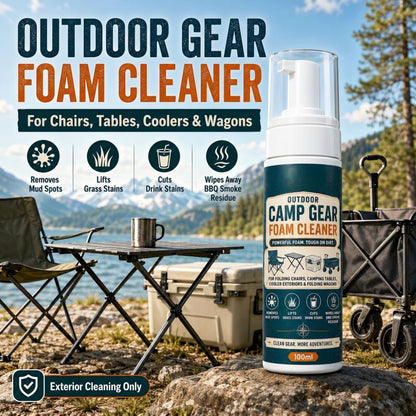 🏕️ 50% RABATT – Kraftig rengjøringsskum for campingutstyr – fjerner skitt, gressflekker og søl – allsidig – praktisk pumpe – bærbar – for turer og friluftsliv