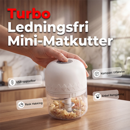 🔪 Få 50% rabatt – hakk kjøtt og grønnsaker på sekunder – trådløs – 3 blader – lang batteritid – stor kapasitet – enkel rengjøring – for et effektivt kjøkken