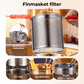 🛡️ 50% RABATT – Fritøse i 304 rustfritt stål – dypere design – helletut – oljefilter – for pommes frites, kylling, reker og tempura – kompatibel med alle komfyrer