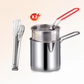 🛡️ 50% RABATT – Fritøse i 304 rustfritt stål – dypere design – helletut – oljefilter – for pommes frites, kylling, reker og tempura – kompatibel med alle komfyrer