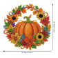 🍂 50% RABATT – Diamantmalingssett med høstkrans – akrylbase – ferdige hull – perler og verktøy inkludert – for Halloween og Thanksgiving – allsidig dekor