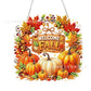 🍂 50% RABATT – Diamantmalingssett med høstkrans – akrylbase – ferdige hull – perler og verktøy inkludert – for Halloween og Thanksgiving – allsidig dekor