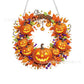 🍂 50% RABATT – Diamantmalingssett med høstkrans – akrylbase – ferdige hull – perler og verktøy inkludert – for Halloween og Thanksgiving – allsidig dekor