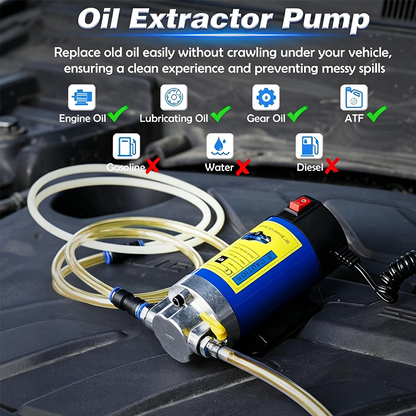 🔧 Få 50% rabatt – pump olje og væsker effektivt – ren kobbermotor – aluminiumspumpe – spiral kabel – kompakt – for bil, båt, landbruk og industri – enkel å bruke og oppbevare