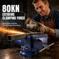 🔧⚙️ 2026 NYHET: 50 % RABATT – Industriell kraftig skrustikke med vipp – 80 kN spennkraft – 360° rotasjon – 90° vipp – Herdet støpejern – For presist og sikkert håndverk 🛠️💪✨