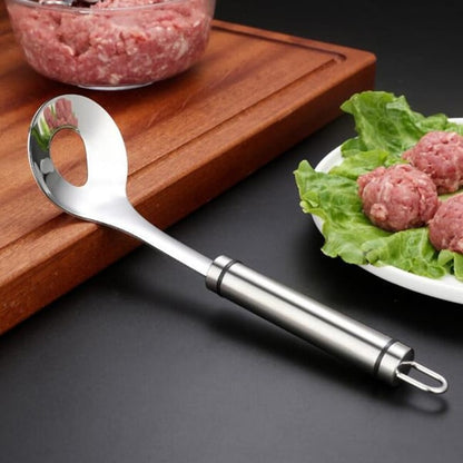 🎁 KJØP 1, FÅ 1 GRATIS – Kjøttbollemaker i rustfritt stål – glatt overflate – ergonomisk håndtak – for kjøttboller, fiskekaker og vegetarboller