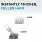 💇‍♂️ 50% RABATT – Hårbyggende fibre – øyeblikkelig volum – naturlig utseende – vanntett – enkel påføring & fjerning – for tynnende hår og skallede flekker