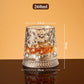 🥃 50% RABATT – 360° roterende whiskeyglass – stabil base – pregede mønstre – premium matvaregodkjent glass – allsidig bruk