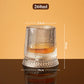 🥃 50% RABATT – 360° roterende whiskeyglass – stabil base – pregede mønstre – premium matvaregodkjent glass – allsidig bruk