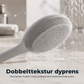 🧽 50% RABATT – Ergonomisk buet ryggskrubb – dyp eksfoliering – sklisikkert grep – for dusj, reise og trening – holdbar og hygienisk