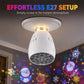 🎄 50% RABATT – Magic E27 juleprojeksjonspære – 16 fortryllende mønstre – energisparende LED – varmebestandig – allsidig festdekor – for jul og høytider
