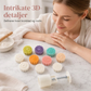 🍪✨ NÅ: 50 % RABATT I EN BEGRENSET PERIODE – Artisan Baking Stamp – Profesjonelt verktøy – Fjærbelastet – 3D-mønstre – Matsikker – For månekaker, småkaker og kaker 🎨🧁🛡️