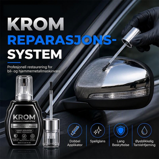 🔥 KJØP 1, FÅ 1 GRATIS – Kromreparasjonssystem – Forvandle oksidert metall til speilblank glans – Dobbel applikator – Langvarig beskyttelse 💪🔧