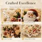 🎄✨ NÅ: 50 % RABATT I EN BEGRENSET PERIODE – DIY-julepynt med perler – 5D-diamantmalingssett – Glitrende perler – Akryl – Til juletre-, vindus- og festdekorasjon 🎅🌟🛡️