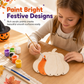 Lag din egen Halloween-dekorasjon – 50 % rabatt på gjør-det-selv-sett med gresskar i tre – Mal og dekorer – Flere ulike motiver – Perfekt for hele familien 💪🎨