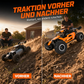 🏎️ 50% RABATT – Rask off-road RC-bil – 4WD – overdimensjonerte dekk – responsiv styring – støtdempende fjæring – LED-lys for nattkjøring