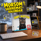 ⏳50 % RABATT ⏰2027 😾 Morsomme sure katter kalender – 12 måneder med daglig latter – perfekt til hjem og kontor