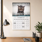 ⏳50 % RABATT ⏰2027 😾 Morsomme sure katter kalender – 12 måneder med daglig latter – perfekt til hjem og kontor