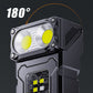 🧲 50% RABATT – Lommelykt med magnetfeste – 180° roterbart hode – hoved- & sidelys – varselmodus – USB-oppladbar – for bil, camping og nødsituasjoner🔦