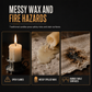 🕯️✨ NÅ: 50 % RABATT i en begrenset periode – Retro vintage-lykt med flakkende LED-lys – Trygg og bærbar stearinlyseffekt – Ingen voks, varme eller røyk – Robust og elegant – Til hjem og fest 🏡🛡️