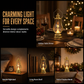 🕯️✨ NÅ: 50 % RABATT i en begrenset periode – Retro vintage-lykt med flakkende LED-lys – Trygg og bærbar stearinlyseffekt – Ingen voks, varme eller røyk – Robust og elegant – Til hjem og fest 🏡🛡️