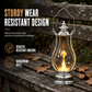 🕯️✨ NÅ: 50 % RABATT i en begrenset periode – Retro vintage-lykt med flakkende LED-lys – Trygg og bærbar stearinlyseffekt – Ingen voks, varme eller røyk – Robust og elegant – Til hjem og fest 🏡🛡️