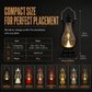 🕯️✨ NÅ: 50 % RABATT i en begrenset periode – Retro vintage-lykt med flakkende LED-lys – Trygg og bærbar stearinlyseffekt – Ingen voks, varme eller røyk – Robust og elegant – Til hjem og fest 🏡🛡️