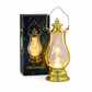 🕯️✨ NÅ: 50 % RABATT i en begrenset periode – Retro vintage-lykt med flakkende LED-lys – Trygg og bærbar stearinlyseffekt – Ingen voks, varme eller røyk – Robust og elegant – Til hjem og fest 🏡🛡️