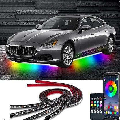 🚗✨ NÅ: 50 % RABATT i en begrenset periode – App-styrt bilbelysning – LED-striper med «Dream Color»-effekt – 15 fargemoduser – IP68-vanntett – Universell 12 V – For biler, SUV-er, båter og hjem 🎨🛡️