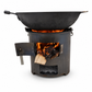 🔥 50 % RABATT! ⛺ Multifunksjonell bærbar ved- og trekullovn – rustbestandig, til camping, grilling og oppvarming ✨