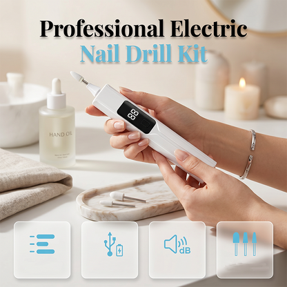 🔥 NÅ: 50 % RABATT I EN BEGRENSET PERIODE – Profesjonelt elektrisk neglefreseverktøy – Fjerner hard hud og neglebånd – LED-display – Ergonomisk design 💅✨🛡️
