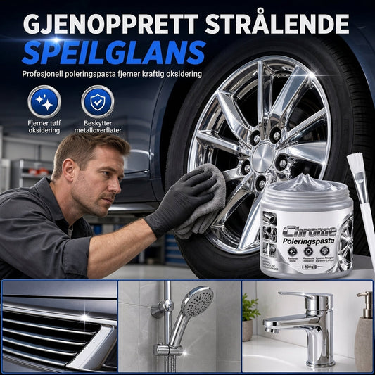 🔥 NÅ: 50% RABAT I BEGRÆNSET TID – Krompoleringspasta – Genskaber Spejlglans – Skrabefri Formel – Gratis Børste 🪞✨🛡️