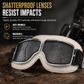 🕶️ Retro beskyttelsesbriller med vind- og snøbeskyttelse – polstrede rammer – ripemotstandsdyktige linser