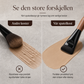 🖌️ Foundationpensel for sømløs påføring – tette fibre – ekte valnøttre – stripefri glød